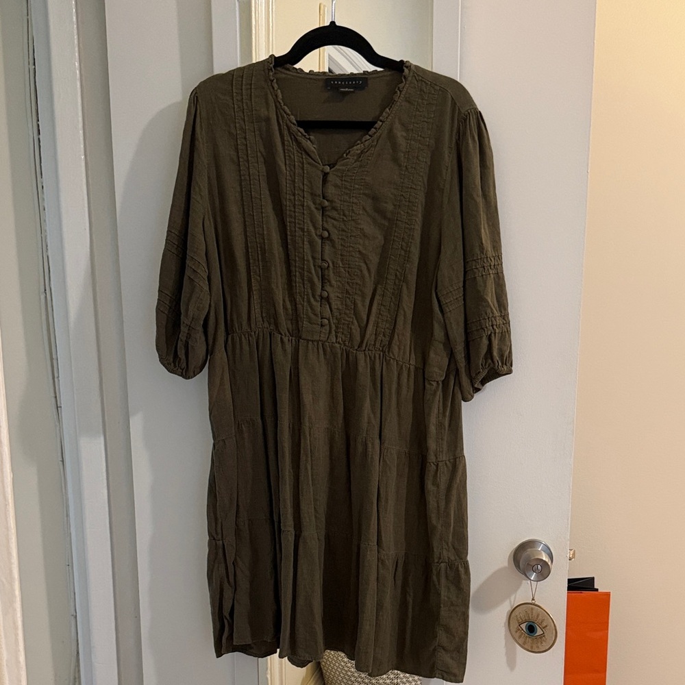 Sanctuary Dark Olive Midi Dress